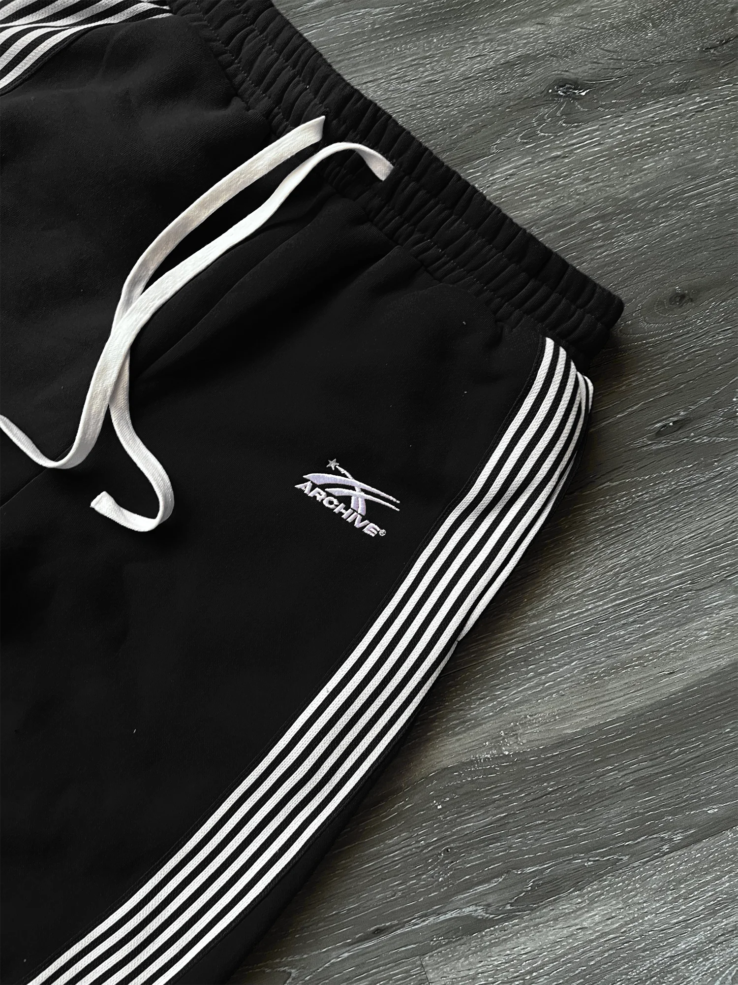 ARCHIVE ESSENTIAL WIDELEG SWEATPANTS BLACK - Image 5